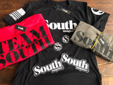 Team South t-shirts now available. Printed by Nine Line Apparel with premium ring spun cotton material. Includes South sticker. 